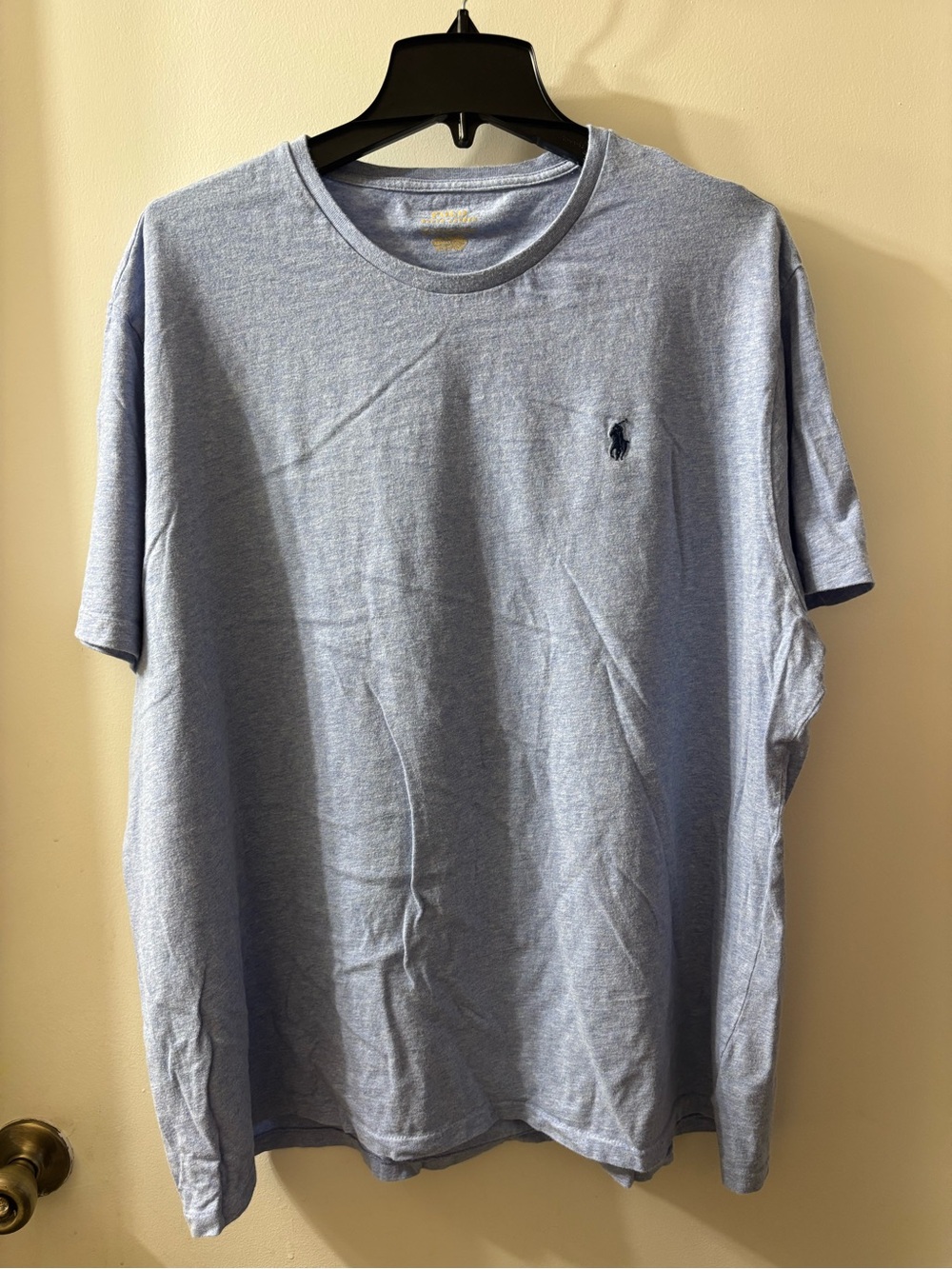 Polo by Ralph Lauren Heather Light Blue Crew Neck Tee